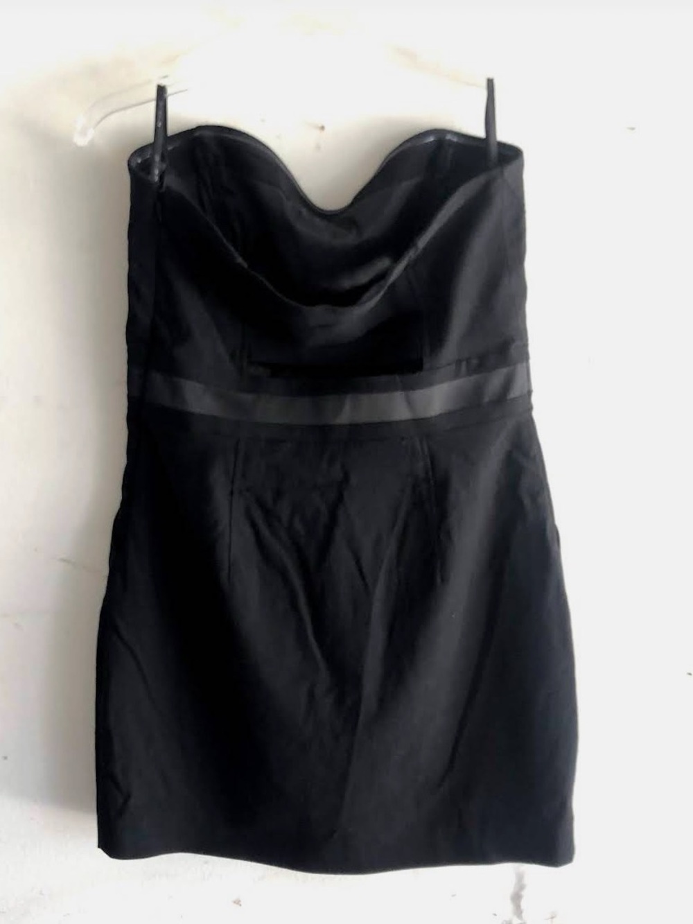 Bebe Vintage Y2K LBD  Dress Black with Bow Fron Pocket…Formal Event goth prom